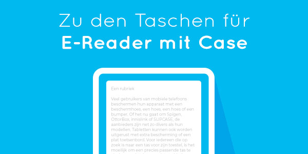 Tasche E-Reader mit Case passgenau maßgefertigt