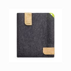 Laptop Tasche mit Stifthalter nach Maß  Mit Text und Logo nach Wunsch | Notebook Handmade Hülle Modell KUNO mit Gummiband 