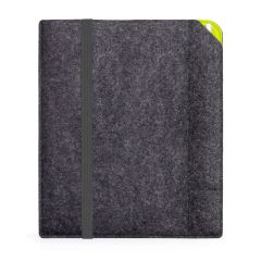 Laptop Tasche mit Stifthalter nach Maß  Mit Text und Logo nach Wunsch | Notebook Handmade Hülle Modell KUNO mit Gummiband 