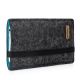 Pouch 'FINN' for Nokia 9 Pure View - Felt anthracite/azure