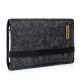 Tasche FINN für Samsung Galaxy Note10+ 5G - Filz anthrazit/schwarz 