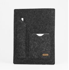 Personalisierte Laptop Hülle nach Maß | Notebook Handmade Tasche Modell LEON | Logo/Text Stitch oder Lasergravur