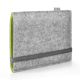 e-Reader felt sleeve FINN for Tolino Epos - Felt light grey/apple green
