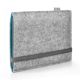 E-book Reader Filzhülle FINN für PocketBook Touch HD 3 - Farbe hellgrau/azur