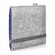 e-Reader felt sleeve FINN for Kobo Libra - H2O - Felt light grey/blue