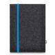 Tablet felt pouch LEON for Apple iPad (2019) - blue - anthracite