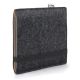 E-book Reader Filzhülle FINN für Tolino Epos 2 - Farbe anthrazit/braun 