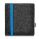 e-Reader Filztasche LEON für Tolino Epos 2 - blau - anthrazit