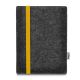e-Reader felt pouch 'LEON' for PocketBook Aqua 2  - yellow-anthracite