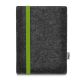 e-Reader felt pouch LEON for PocketBook InkPad 3 Pro - green - anthracite