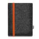 e-Reader felt pouch 'LEON' for PocketBook Touch HD - orange-anthracite