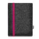 e-Reader felt pouch 'LEON' for Kobo Aura H2O - pink-anthracite