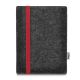 e-Reader felt pouch LEON for PocketBook InkPad 3 Pro - red - anthracite