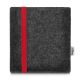 e-Reader Filztasche LEON für Amazon Kindle Oasis (10. Generation) - rot - anthrazit