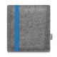 e-Reader Filztasche LEON für Tolino Epos 2 - blau - hellgrau