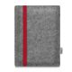 eReader felt pouch 'LEON' for ArtaTech InkBook Lumos - red-grey