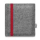 e-Reader felt pouch LEON for Amazon Kindle Oasis (10. Generation) - red - grey