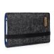 Sleeve 'FINN' compatible with Apple iPhone 11 - Felt anthracite/blue