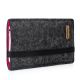 Pouch 'FINN' for Apple iPhone 6  - Felt anthracite/pink