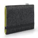 e-Reader felt sleeve FINN for PocketBook Aqua 2 - Felt anthracite/yellow