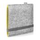 E-book Reader Filzhülle FINN für Amazon Kindle Oasis (9. Generation) - Farbe hellgrau/gelb 