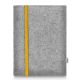 Tablet felt pouch LEON for Samsung Galaxy Tab A 10.1 (2019) - yellow - grey