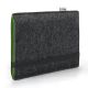 e-Reader felt sleeve FINN for Kobo Aura H2O - Edition 2 - Felt anthracite/green
