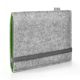e-Reader felt sleeve FINN for PocketBook Basic Lux 2 - Felt light grey/green