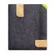 Felt bag KUNO for Huawei MediaPad M5 10 Pro with M-Pen storage - anthracite - apple green
