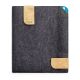 Felt bag KUNO for Samsung Galaxy Tab S3 9.7 with S Pen storage - anthracite - azure
