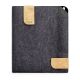 Felt bag KUNO for Samsung Galaxy Tab S4 with S Pen storage - anthracite - black
