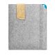 Felt bag KUNO for Apple iPad Mini (2019) with Pencil storage - light grey - azure