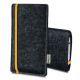 Felt bag 'LEON' for Huawei Mate 8 - yellow - anthracite