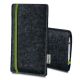 Felt bag 'LEON' for Huawei Mate 8 - green - anthracite