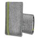 Felt bag 'LEON' for Huawei Mate 8 - lime - grey