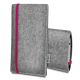 Felt bag 'LEON' for Huawei Mate 8 - pink - grey