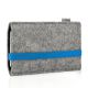 Felt bag LEON for Xiaomi Redmi 6 - blue - grey