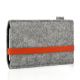 Felt bag LEON for Xiaomi Redmi 6 - orange - grey