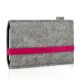 Felt bag 'LEON' forGoogle Pixel 2 - pink - grey