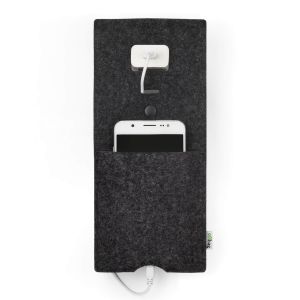 LUIS - Universal case for charging smartphones - colour anthracite
