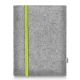 Tablet felt pouch LEON for Samsung Galaxy Tab S4 - lime - grey