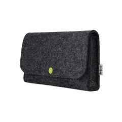Small bag for electronics accessories made of wool felt