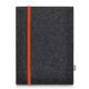 Tablet felt pouch LEON for Samsung Galaxy Tab S4 - orange - anthracite