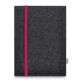 Tablet felt pouch LEON for Apple iPad (2019) - pink - anthracite