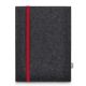 Tablet felt pouch LEON for Apple iPad Mini (2019) - red - anthracite