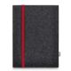 Tablet felt pouch LEON for Samsung Galaxy Tab A 10.1 (2019) - red - anthracite