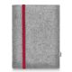 Tablet felt pouch LEON for Apple iPad (2018) - red - grey