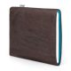 E-Reader Hülle VIGO für PocketBook Touch HD 3 - Kork braun, Wollfilz azur