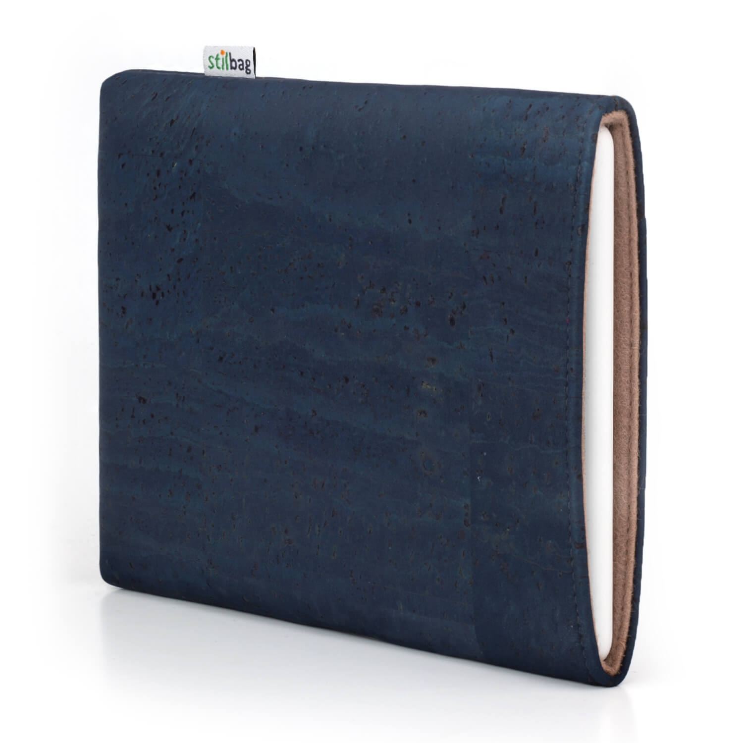 E-Reader Hülle VIGO für PocketBook Touch HD 2 - Kork denimblau, Wollfilz haselnuss