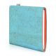 E-reader cover VIGO for Amazon Kindle Oasis (10. Generation) - cork ice blue, felt orange